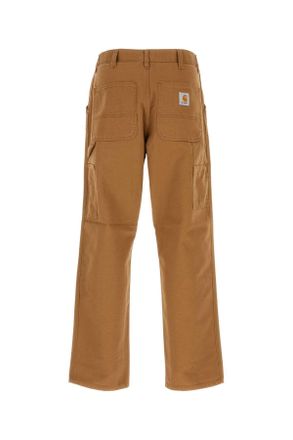 Carhartt Work in Progress Unisex Caramel Cotton Single Knee Pant Hamiltonbrown Pantaloni