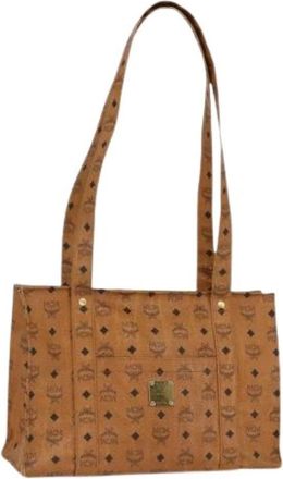 MCM Pre-owned Tote Bag - Dames - Vintage Shopper - Bruin - ONE Size - Leer - Vintage