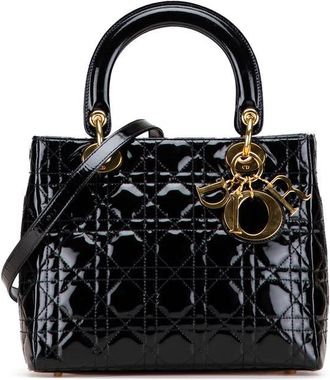 Dior Pre-owned Dior Medium Patent Cannage Lady Dior Ladies N2TNW0P4GOUSI7T0