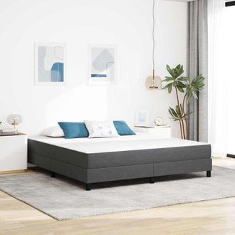 vidaXL Colch&oacute;n De Cama Con Colch&oacute;n Gris 180 X 200 Cm Tela Vidaxl