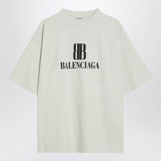 Balenciaga White Nano BB Medium Fit T -Shirt