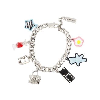 Marc Jacobs Bracelets, female, Gray, Size: ONE SIZE Charm Bracelet - Metal - Silver