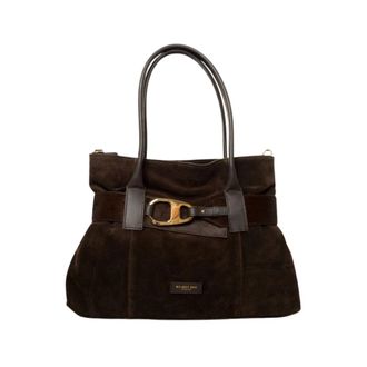 My Best Bags Firenze Handbags, female, Brown, Size: ONE SIZE Firenze Borsa con maxi gancio in camoscio