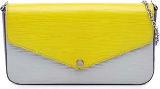 Louis Vuitton Borsa a tracolla Pochette Felicie tricolore in pelle Epi 2016 - Multicolore