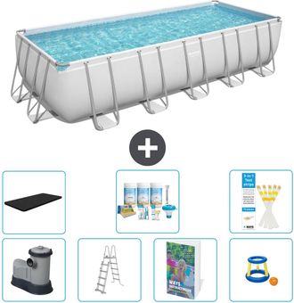 Bestway Piscina Bestway Power Steel Rectangular - 640x274x132 Cm - 8-piezas S548