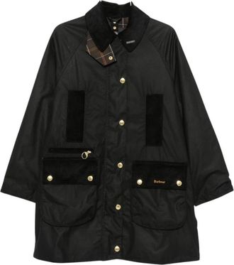 Barbour Moderne Beaufort Wax Jas - Dames - Zomerjassen - Zwart - XS - Katoen - Jassen