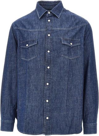 Emporio Armani Denim shirt Man XXL
