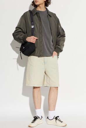 Golden Goose Denim Shorts, Mens, Cream