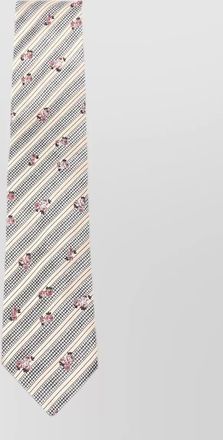 Dries Van Noten silk printed tie