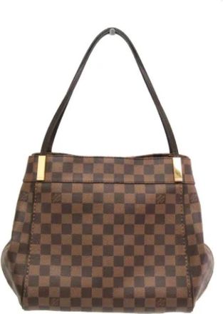 Louis Vuitton Tweedehands Canvas Louis Vuitton tassen - Dames - Vintage Shopper - Bruin - ONE Size - Vintage