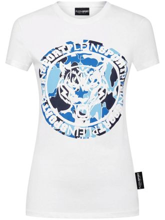 Plein Sport T-shirt Carbon Tiger - Bianco
