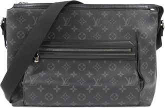 Louis Vuitton Black Coated Canvas Shoulder Bag (Pre-Owned)