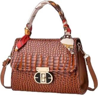 MVM Womens Crocodile Pattern Shoulder Bag - Cool Bags for Teenage Girls & Women - Faux Leather Handbag with Sequins - Gift for Women, Girlfriend & Teens E