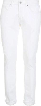 Dondup Bianco Jeans - Heren - Slim Fit Jeans - Wit - W32 - Jeans