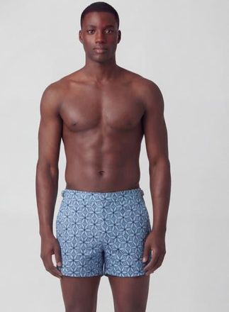 Lords of Harlech Tribal Mens Swim Tailored Short in Tribal Blue at Nordstrom, Size 36
