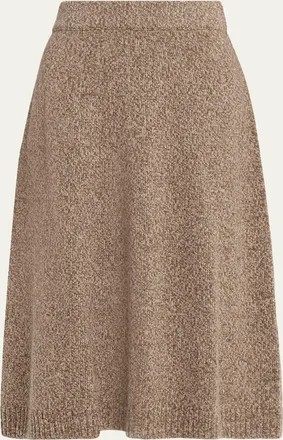 Max Mara Barnaba Wool Knit Midi Skirt