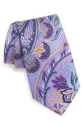 Nordstrom Paisley Jacquard Silk Tie in Purple at Nordstrom