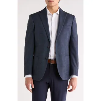 Tommy Hilfiger Notch Lapel Sport Coat in Blue at Nordstrom Rack, Size 44 Regular