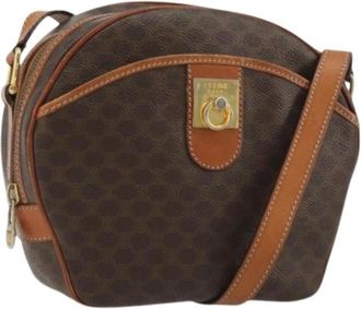 Celine Pre-owned Vintage Macadam Canvas Shoulder Bag - - Pre-owned - Donna - Marrone - ONE SIZE