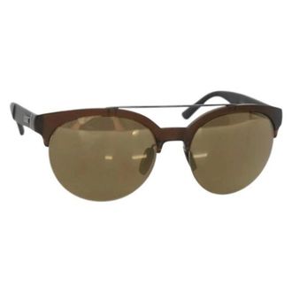 Gucci Pre-owned Plastic sunglasses - Dames - Pre-owned - Bruin - Maat: ONE Size