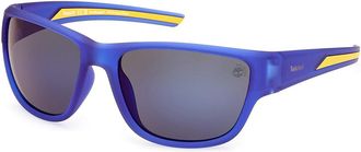 Timberland TB00023 Polarized 91D Mens Sunglasses Blue Size 60