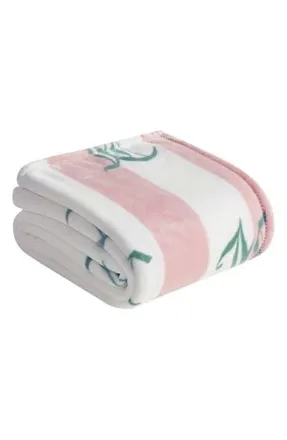 Juicy Couture Cabana Hot Plush Throw Blanket in Pink at Nordstrom Rack, Size Twin/twin Xl