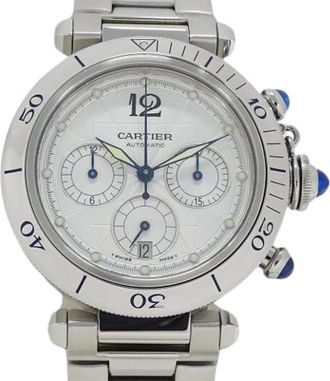 Cartier Pre-owned Vintage Polshorloge - Heren - Vintage Horloges - Wit - ONE Size - Vintage