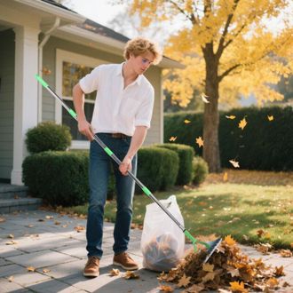 OEM Rastrillo Para C&eacute;sped Para Recoger Hojas Ca&iacute;das Y Desherbar - Herramienta De Jardiner&iacute;a Ideal Para La Aireaci&oacute;n Del Suelo --crezuo
