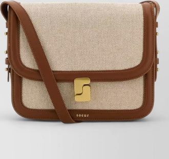 SOEUR canvas bellissima maxi crossbody bag