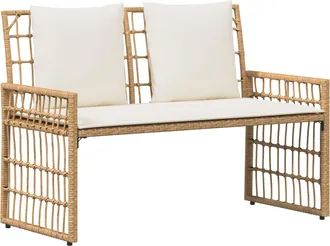 vidaXL Banco De Exterior 2 -seater 116 X 55 X 82 Cm Acero Y Polirat&aacute;n Vidaxl