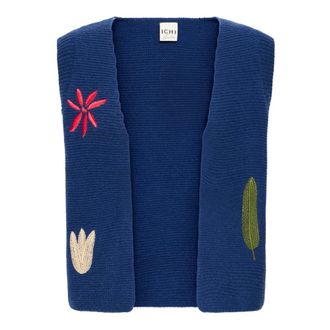 Ichi Maglieria - - Jackets - Donna - Blu - S