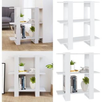 vidaXL Libreria/Divisorio Bianco 80x30x87 cm - Scaffale per libri - Divisorio