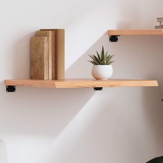 vidaXL Vidaxl - Estante Pared Madera Roble Tratada Marr&oacute;n Claro 60x50x(2-4) Cm