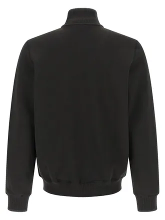 Diesel Logo-Embroidered Brushed Cotton Sweatshirt - Black