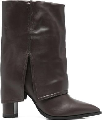 Gis&egrave;l moir&egrave; Stivali Ducie a punta - Marrone