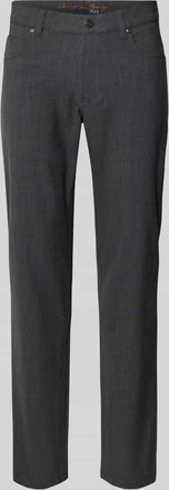 Christian Berg Regular Fit Hose mit Eingrifftaschen in Black, Größe 32/34