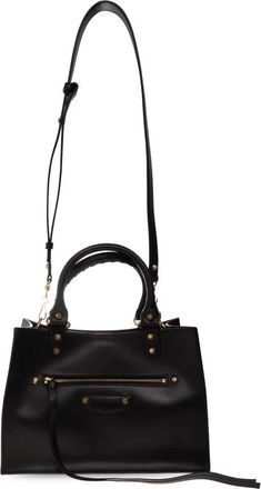 Balenciaga Le City Sleek Medium - Dames - Handtassen - Zwart - ONE Size - Leer - Tassen