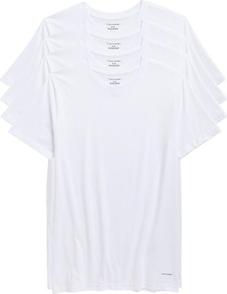 Elie Tahari 4-Pack Crewneck Undershirts in Bright White at Nordstrom Rack, Size X-Large