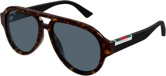 Gucci Sunglasses, male, Brown, Size: 55 MM Sunglasses