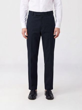 Thom Browne Pantaloni sartoriali in cotone con vestibilit&agrave; slim fit e vita media