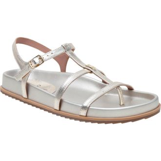 Linea Paolo Lilith Ankle Strap Sandal in Lt Gold at Nordstrom Rack, Size 10.5