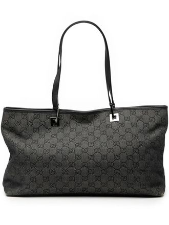 Gucci 2000-2015 GG Denim tote bag - Grey