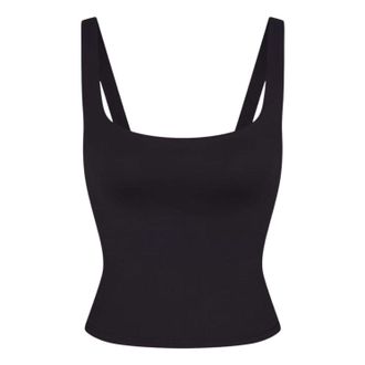 Nike (WMNS) Nike x SKIMS Matte Square-Neck Tank Obsidian TPTNK2728-OBD