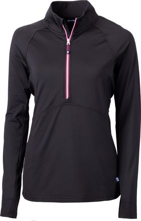 Cutter & Buck Adapt Eco Knit Stretch Recycled Womens Half Zip Pullover Jacket