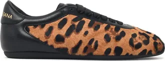 Dolce & Gabbana Contemporary luipaard-pony-lear-sneakers