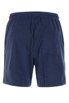 Harmony Cotton Bermuda Shorts - Navy