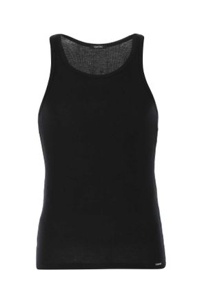 Tom Ford Black Cotton And Modal Tank Top