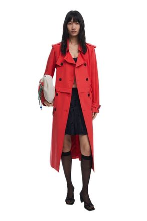 Desigual Trench Multired Coat with detachable sleeves & bottom - multi way 25WWEW17