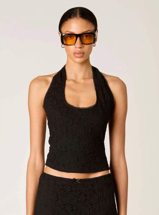 Nia Olive Top In Black