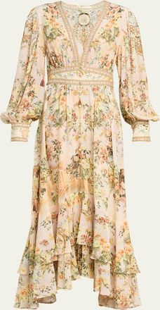 Camilla Twilight in Istanbul Long Button-Front Dress